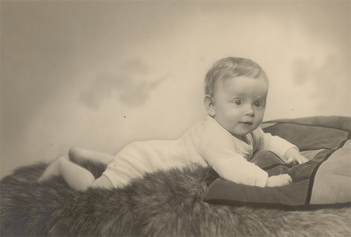 A picture of baby Abraham Packter taken by his rescuers