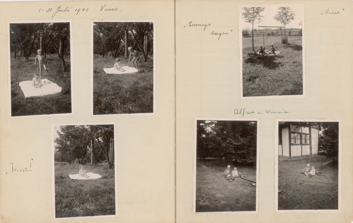 Diary pages with photos